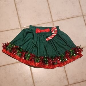 Love on a Hanger Green and Red Skater Skirt